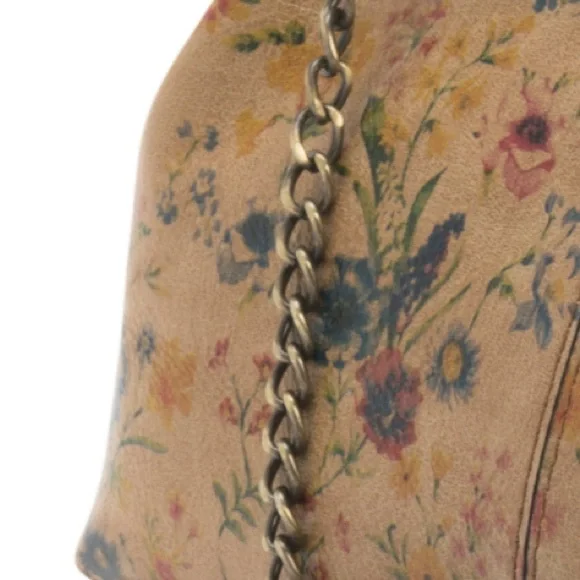 Floral Clutch with Chain Strap - Picture 4 of 4